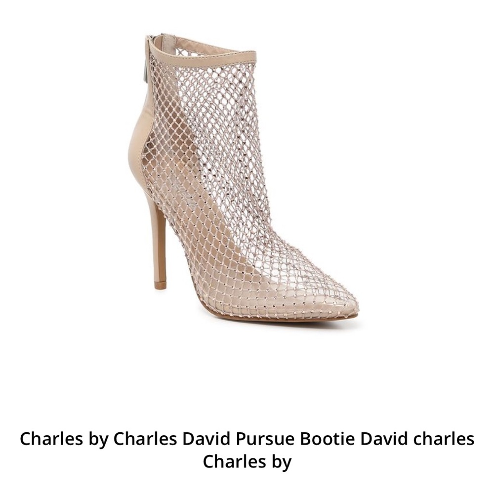 Charles David Rhinestone-Studded Mesh Booties - Picture 7 of 14